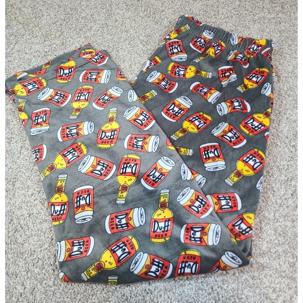 Simpsons‎ Duff Beer Pajama Lounge Pants w/ Pockets Adult Size XL